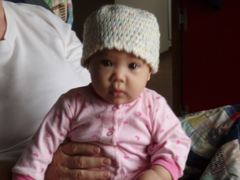 Rosemary in her new hat